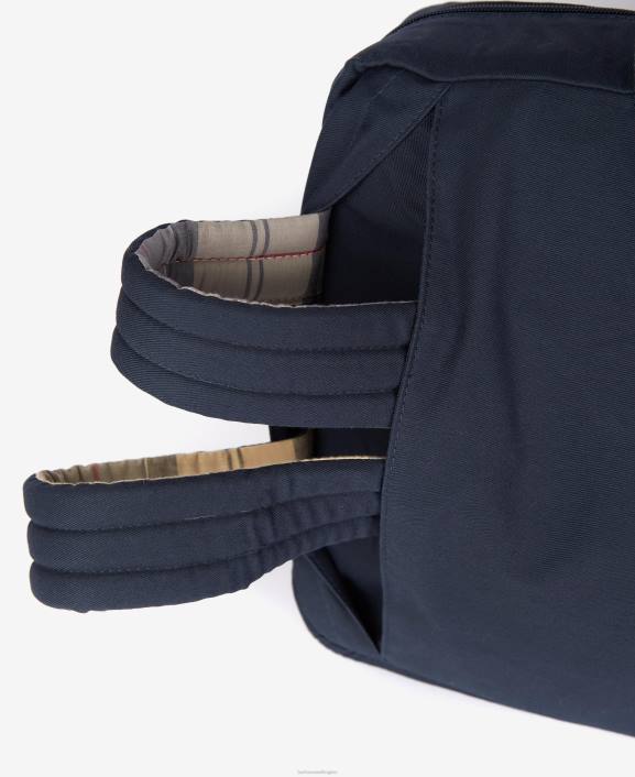 Men Classic Navy Barbour Cascade Three-Way Laptop Bag 40VB2196