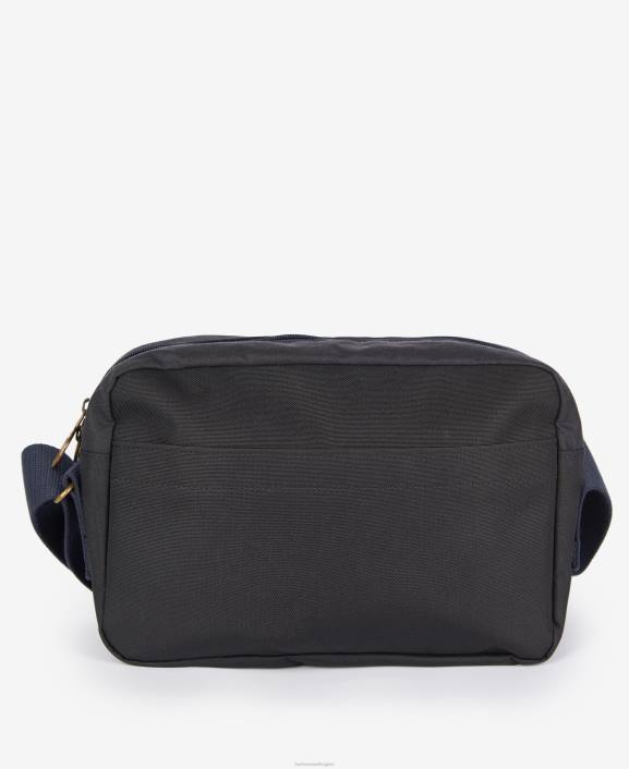 Men Classic Navy Barbour Essential Wax Crossbody Bag 40VB2189