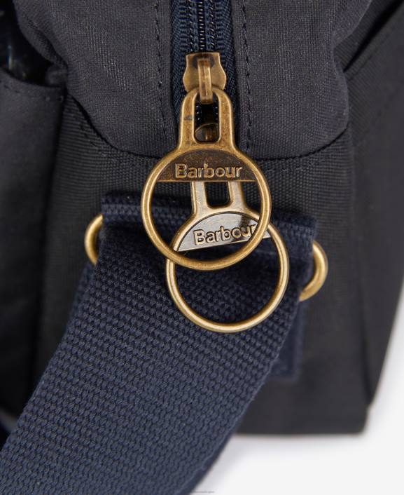 Men Classic Navy Barbour Essential Wax Crossbody Bag 40VB2189