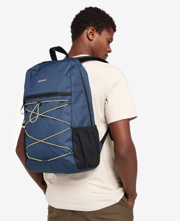 Men Lake/Golden Green Barbour Arwin Canvas Explorer Backpack 40VB2210