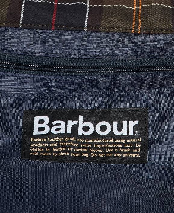 Men Navy Barbour Explorer Wax Duffle Bag 40VB2194
