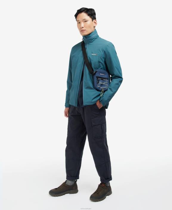 Men Olive/Black Barbour Arwin Canvas Crossbody Bag 40VB2204