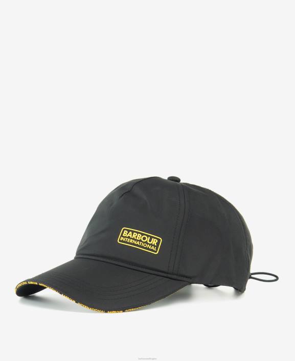 Men Classic Black Barbour Formula Sports Cap 40VB2289
