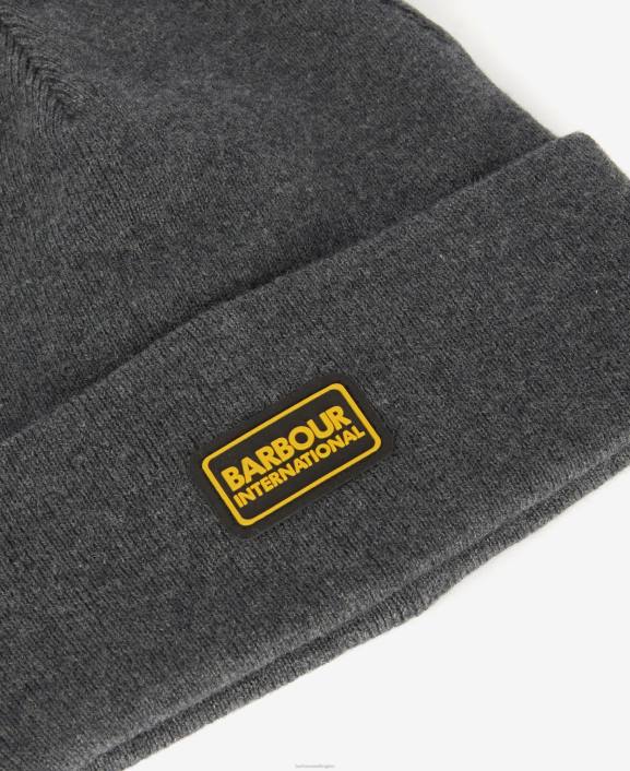 Men Grey Marl Barbour Sensor Legacy Beanie 40VB2298