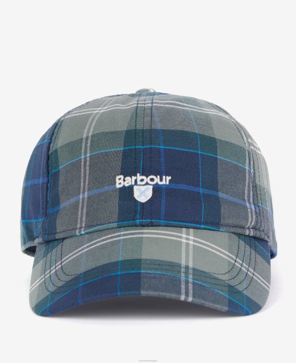 Men Kielder Blue Barbour Tartan Sports Cap 40VB2271