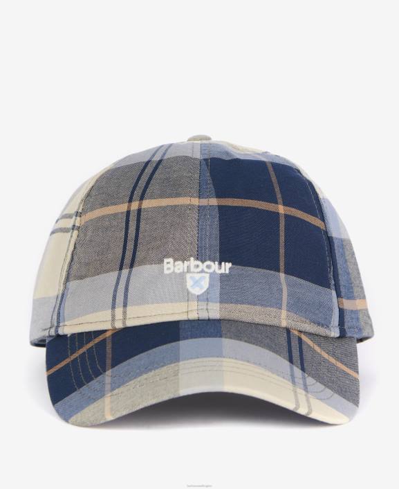 Men Kielder Blue Barbour Tartan Sports Cap 40VB2299