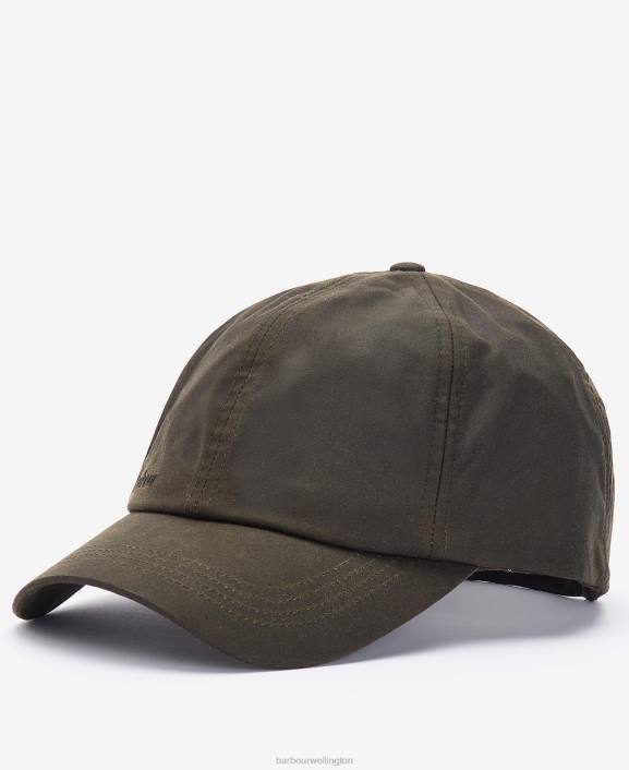 Men Navy/Cordovan Barbour Sport Cap Wax 40VB2235