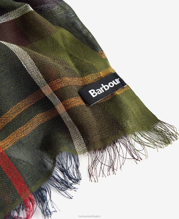 Men Stone Dress Tartan Barbour Welton Tartan Scarf 40VB2357