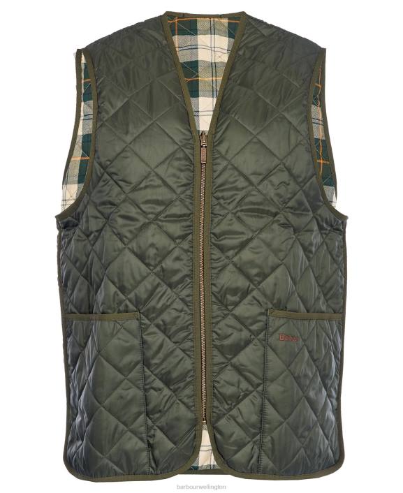 Men Black/Modern Barbour Quilted Waistcoat/Zip-In Liner 40VB2321