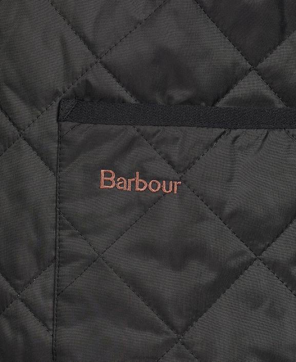 Men Black/Modern Barbour Quilted Waistcoat/Zip-In Liner 40VB2330