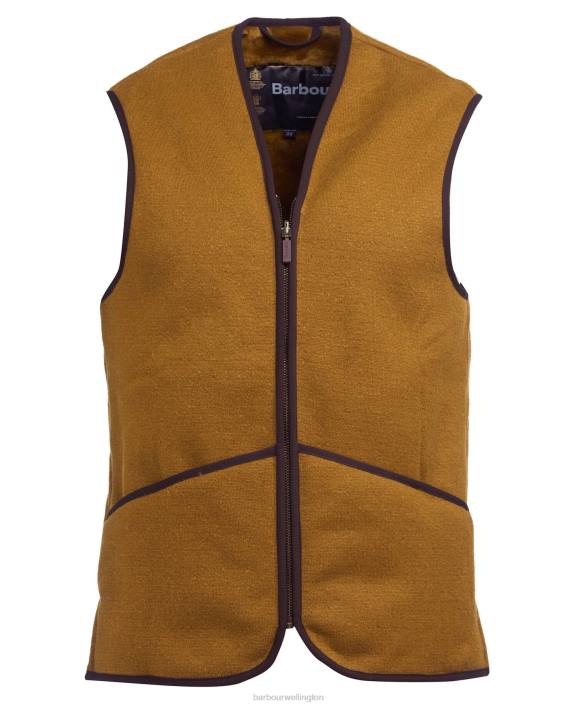 Men Brown Barbour Warm Pile Waistcoat/Zip-In Liner 40VB2322
