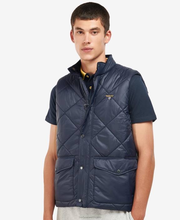 Men Classic Green Barbour Templeton Quilted Gilet 40VB254