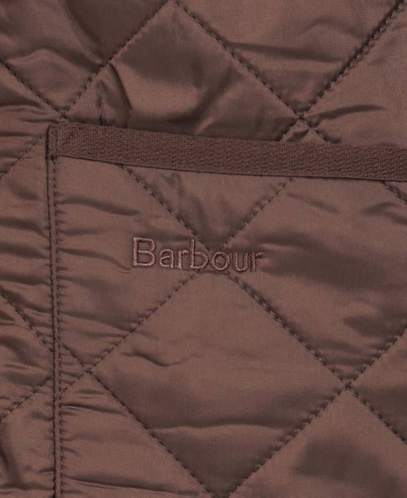 Men Dark Brown Barbour Polarquilt Waistcoat/Zip-In Liner 40VB2341