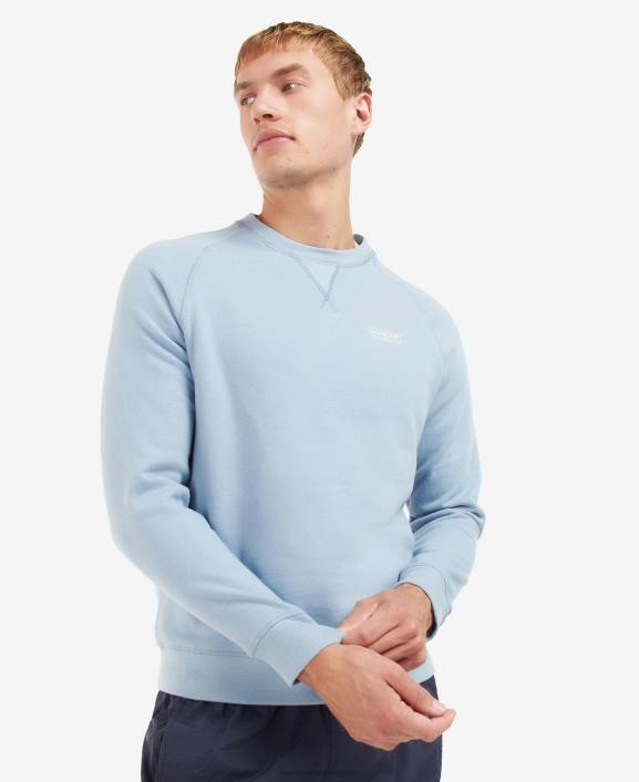 Men International Navy Barbour Essential Crew Neck Sweatshirt 40VB1057