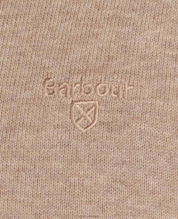 Men CobaLight Marl Barbour Pima Cotton V-Neck Sweater 40VB1091