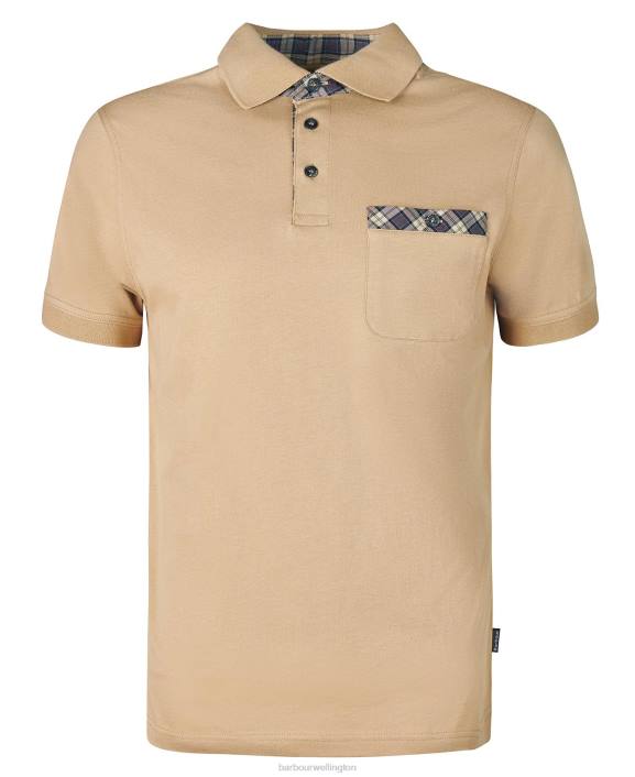 Men Cornstalk Barbour Hirstly Polo Shirt 40VB572