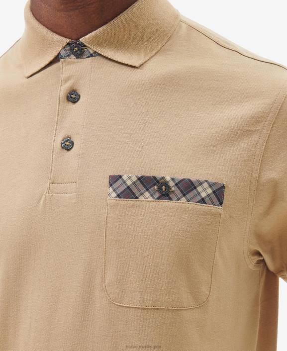 Men Cornstalk Barbour Hirstly Polo Shirt 40VB572