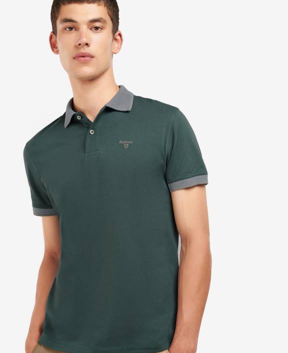 Men Green Gables Barbour Cornsay Polo Shirt 40VB562