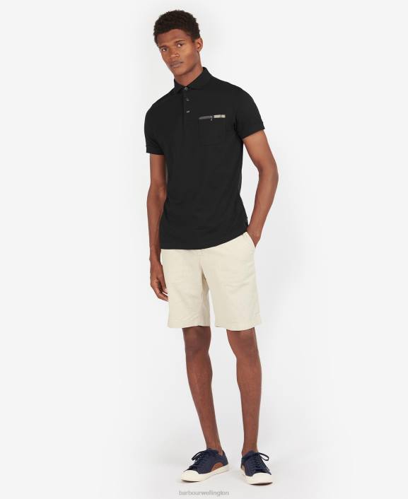 Men Grey Marl/Stone Barbour Corpatch Polo Shirt 40VB554