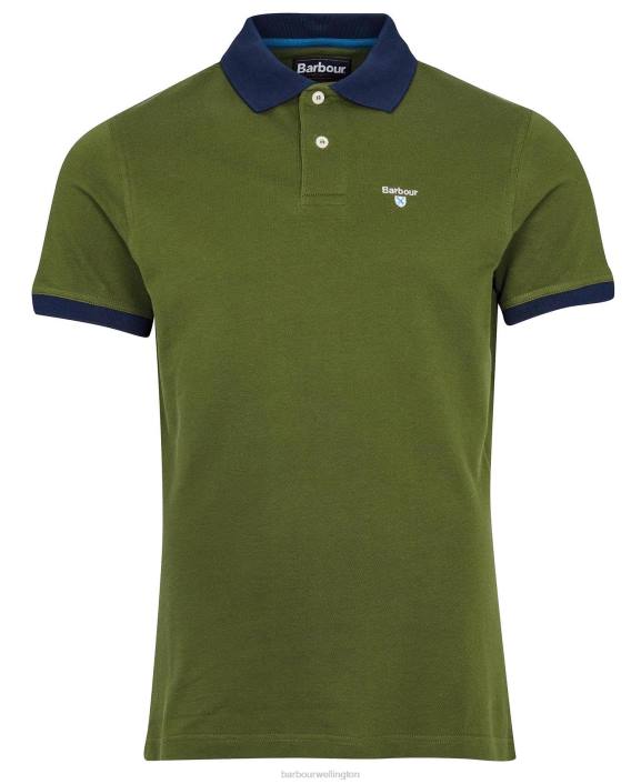Men Heritage Blue Barbour Lynton Polo Shirt 40VB547