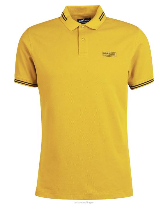 Men Powder Blue/White Barbour Essential Tipped Polo Shirt 40VB742