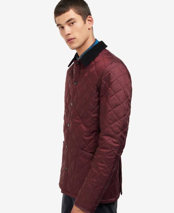 Men Navy Barbour Heritage Liddesdale Quilted Jacket 40VB100