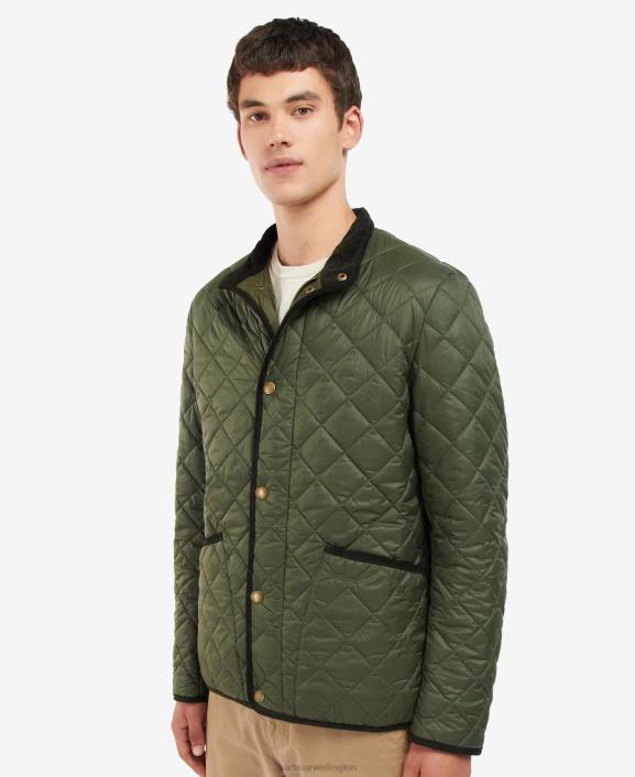 Men Olive Barbour Cavendish Quilted Jacket 40VB127