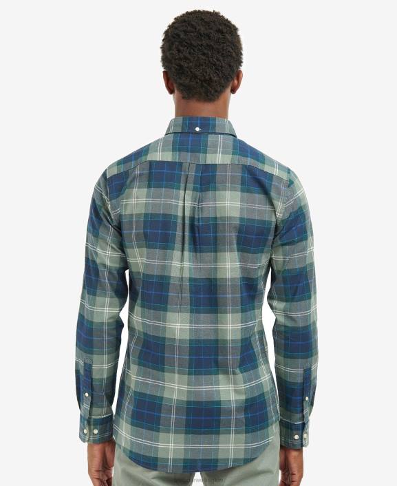 Men Amble Sand Tartan Barbour Lewis Tailored Shirt 40VB417