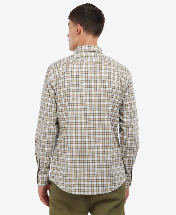 Men Amble Sand Tartan Barbour Lomond Tailored Shirt 40VB449