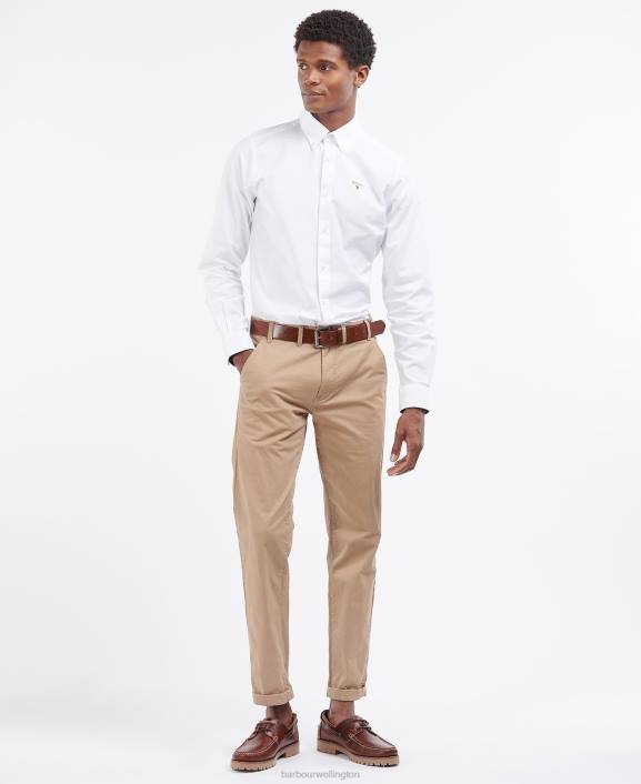 Men Classic Navy Barbour Camford Tailored Shirt 40VB372