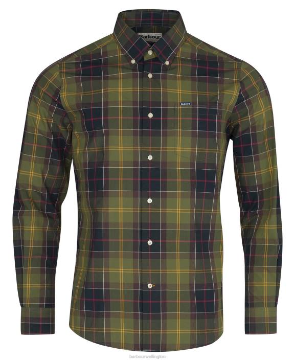 Men Dress Tartan Barbour Kippford Tailored Shirt 40VB398