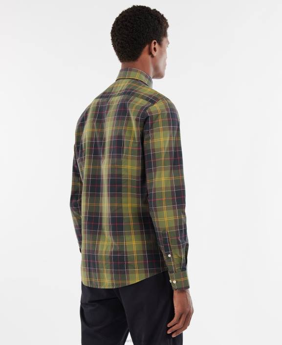 Men Dress Tartan Barbour Kippford Tailored Shirt 40VB398