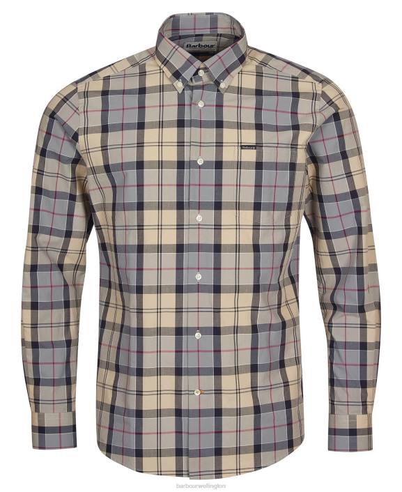 Men Dress Tartan Barbour Kippford Tailored Shirt 40VB425