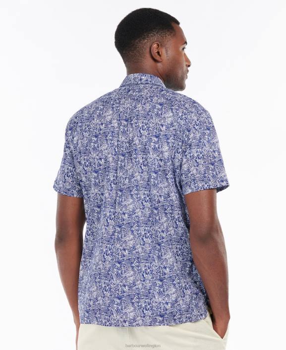 Men Dusty Olive Barbour Braithwaite Short Sleeve Summer Shirt 40VB313