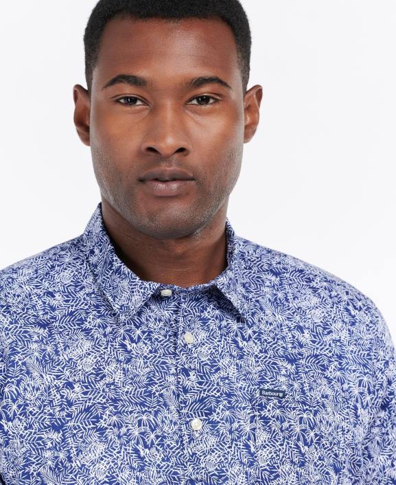 Men Dusty Olive Barbour Braithwaite Short Sleeve Summer Shirt 40VB313