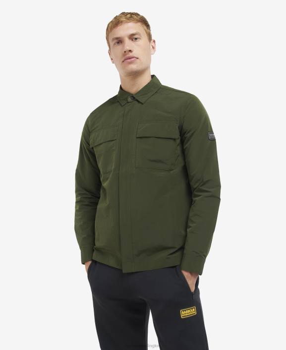 Men Forest Barbour Cylinder Overshirt 40VB342