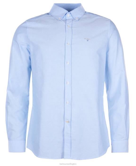 Men Green Barbour Oxford 3 Tailored Shirt 40VB364