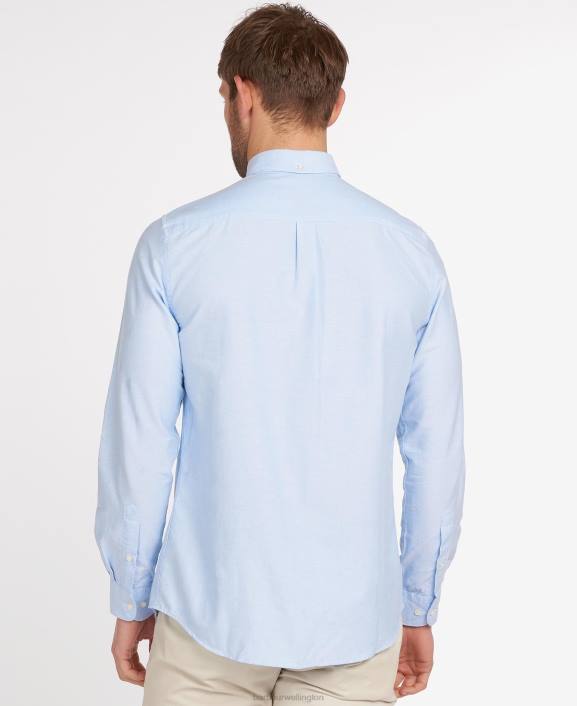 Men Green Barbour Oxford 3 Tailored Shirt 40VB364