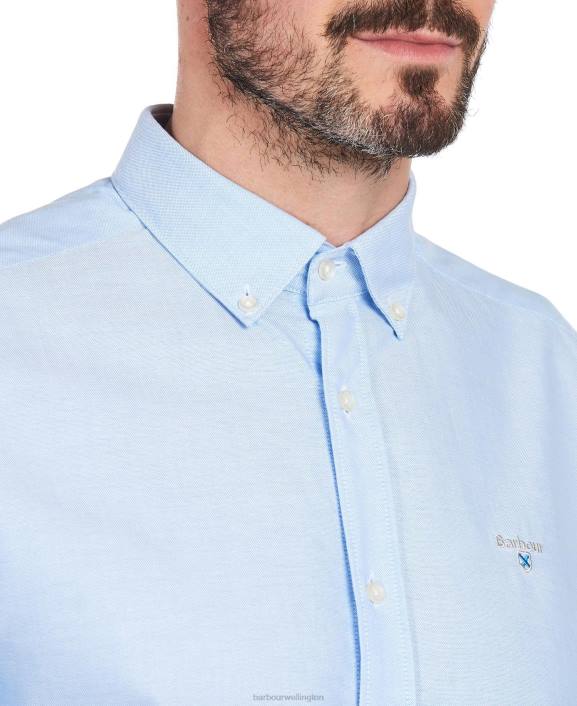 Men Green Barbour Oxford 3 Tailored Shirt 40VB364