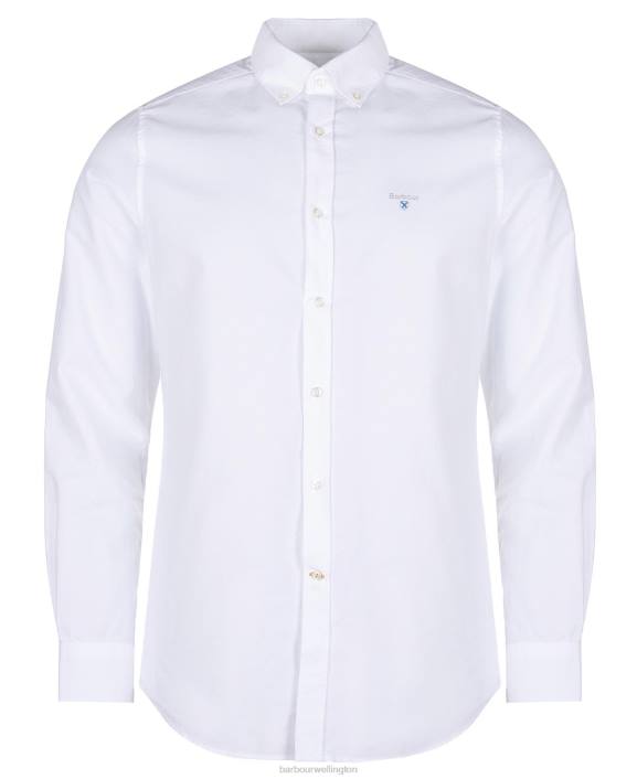 Men Green Barbour Oxford 3 Tailored Shirt 40VB409