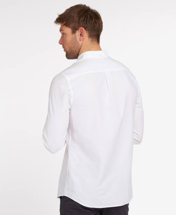 Men Green Barbour Oxford 3 Tailored Shirt 40VB409