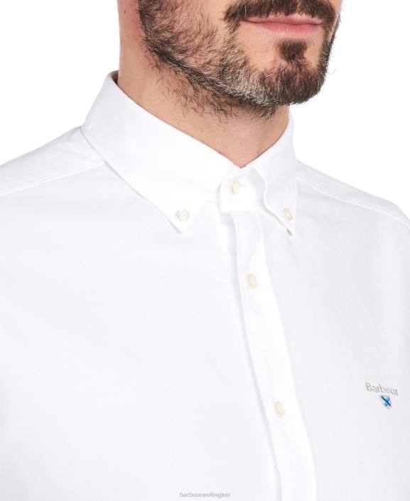 Men Green Barbour Oxford 3 Tailored Shirt 40VB409