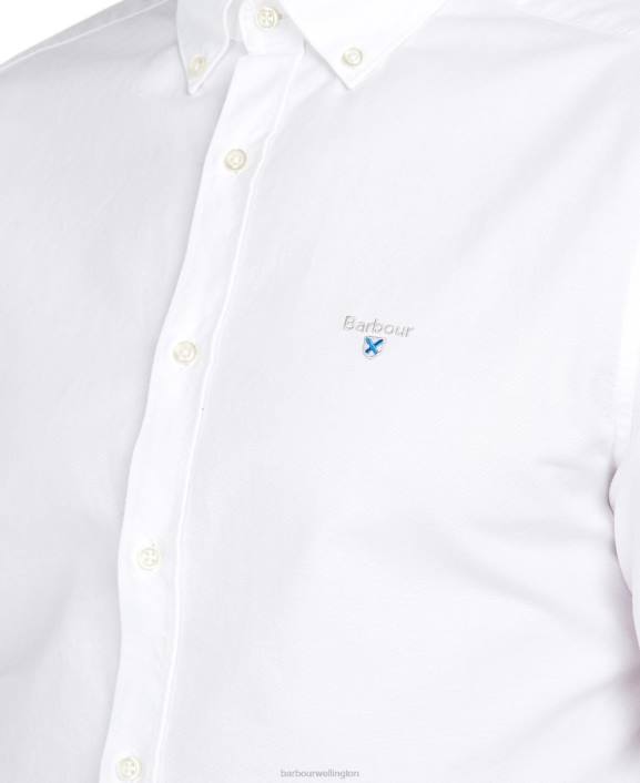 Men Green Barbour Oxford 3 Tailored Shirt 40VB409