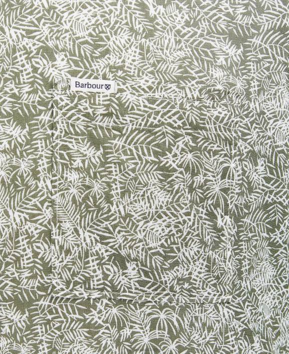 Men Inky Blue Barbour Braithwaite Short Sleeve Summer Shirt 40VB503