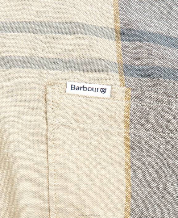 Men Kielder Blue Tartan Barbour Douglas Short Sleeve Tailored Shirt 40VB383