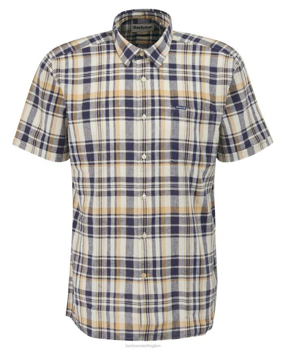Men Olive Barbour Bodmin Short Sleeve Summer Shirt 40VB421