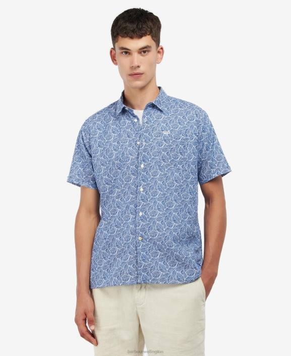 Men Sky Barbour Cromer Summer Fit Shirt 40VB496
