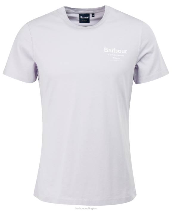 Men Bleached Olive Barbour Satley Graphic-Print T-Shirt 40VB964