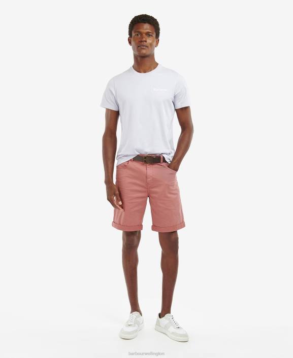 Men Bleached Olive Barbour Satley Graphic-Print T-Shirt 40VB964