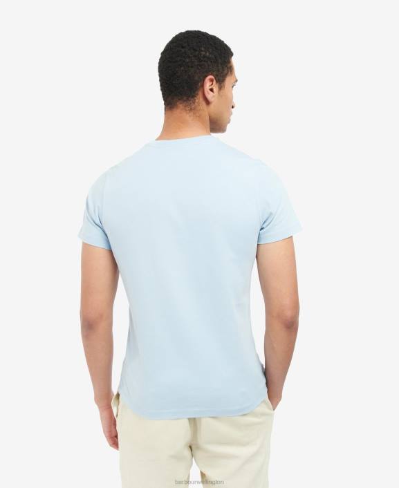 Men Blue Fog Barbour Break Graphic-Print T-Shirt 40VB942